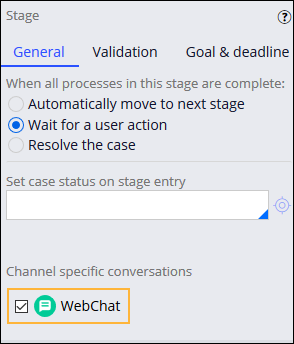 Stage configuration for the Insurance Quote case type