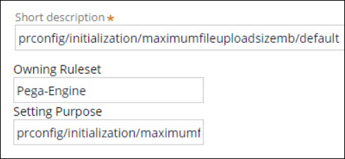 Dynamic system setting configured to allow for changing the maximum attachment size.