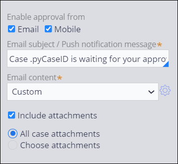 Step properties pane with approval configuration.