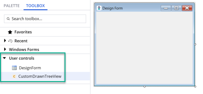Folder to store User controls for Design Forms.