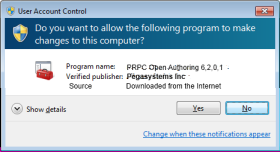 User Account Control dialog