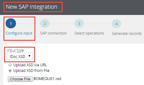 Creating SAP integration from SAP IDoc XSD documents