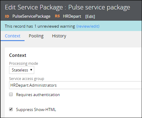 Pulse service package