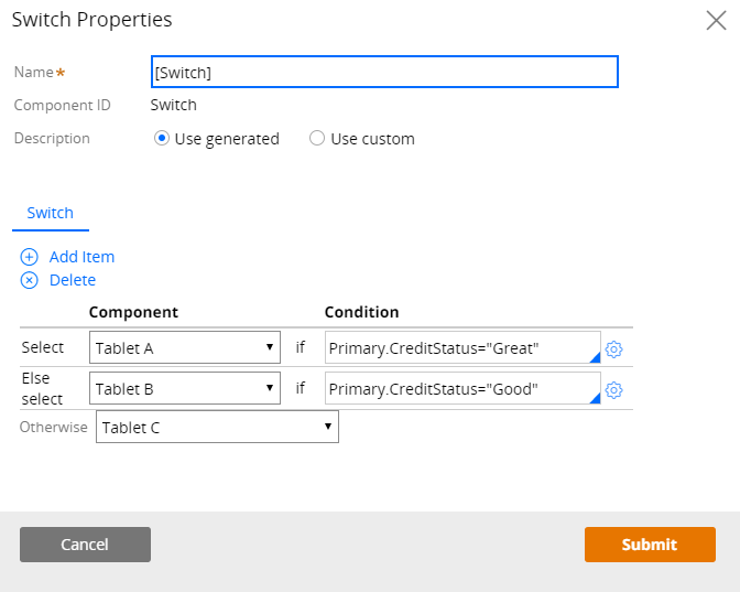 Switch configured to offer a proposition to the appropriate customer