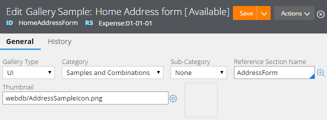 Fields to customize the Home Address form