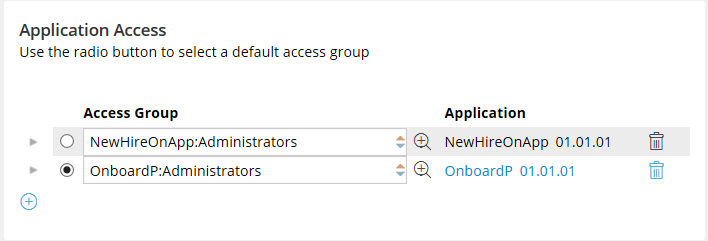 Team member operator IDs, including the access group