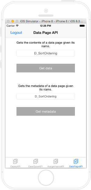 Data Page API