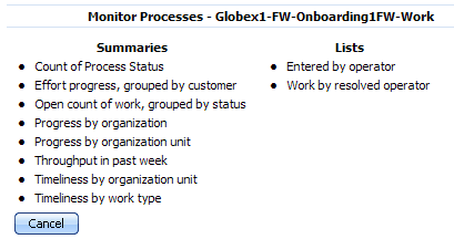 Monitor processes category