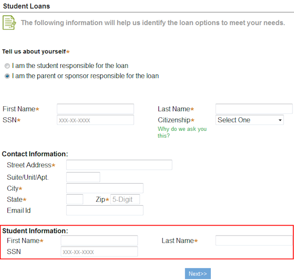 Additional fields display based on user selection