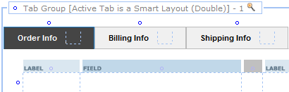 Custom tab formats in layout