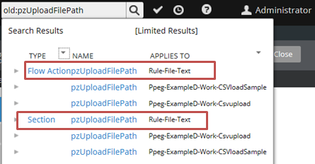Search results for flow action and section pzUploadFilePath