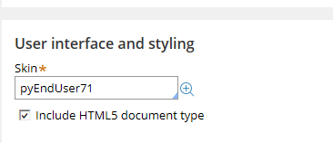 The checkbox for including the HTML 5 document type