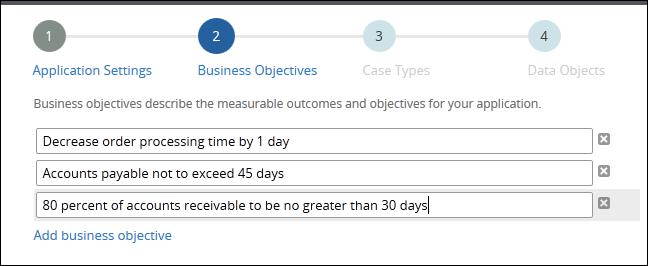 Specifying business objectives