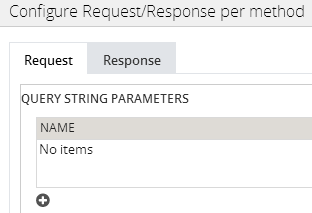 Configure request and response