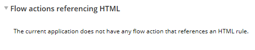 Flow Actions Referencing HTML Rules