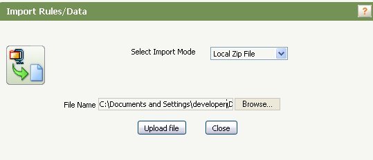 Local Zip File mode