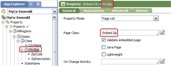 CityZips property