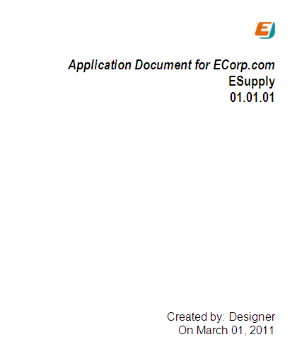 Generated ECorp cover page