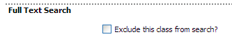 exclude from search checkbox