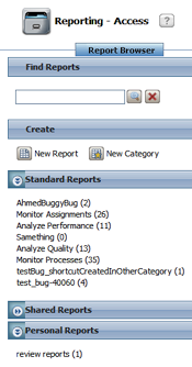 report browser categories