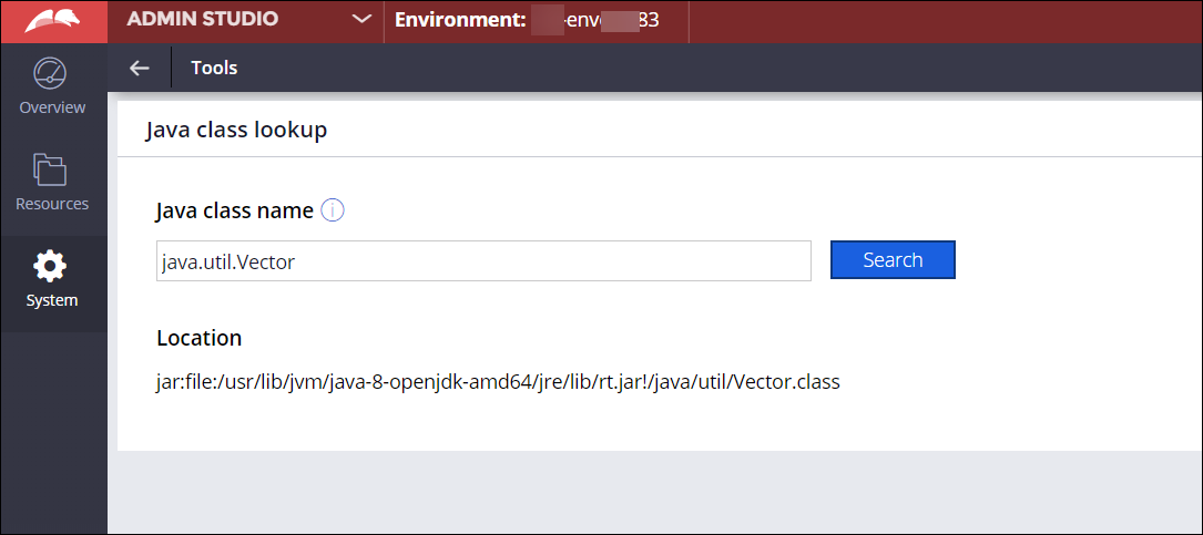 Java class lookup utility