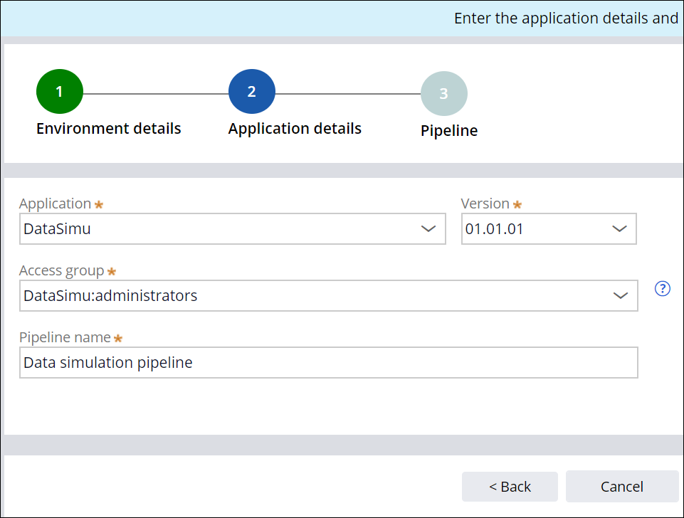 "Creating a data simulation pipeline in Deployment Manager"