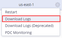 select download logs