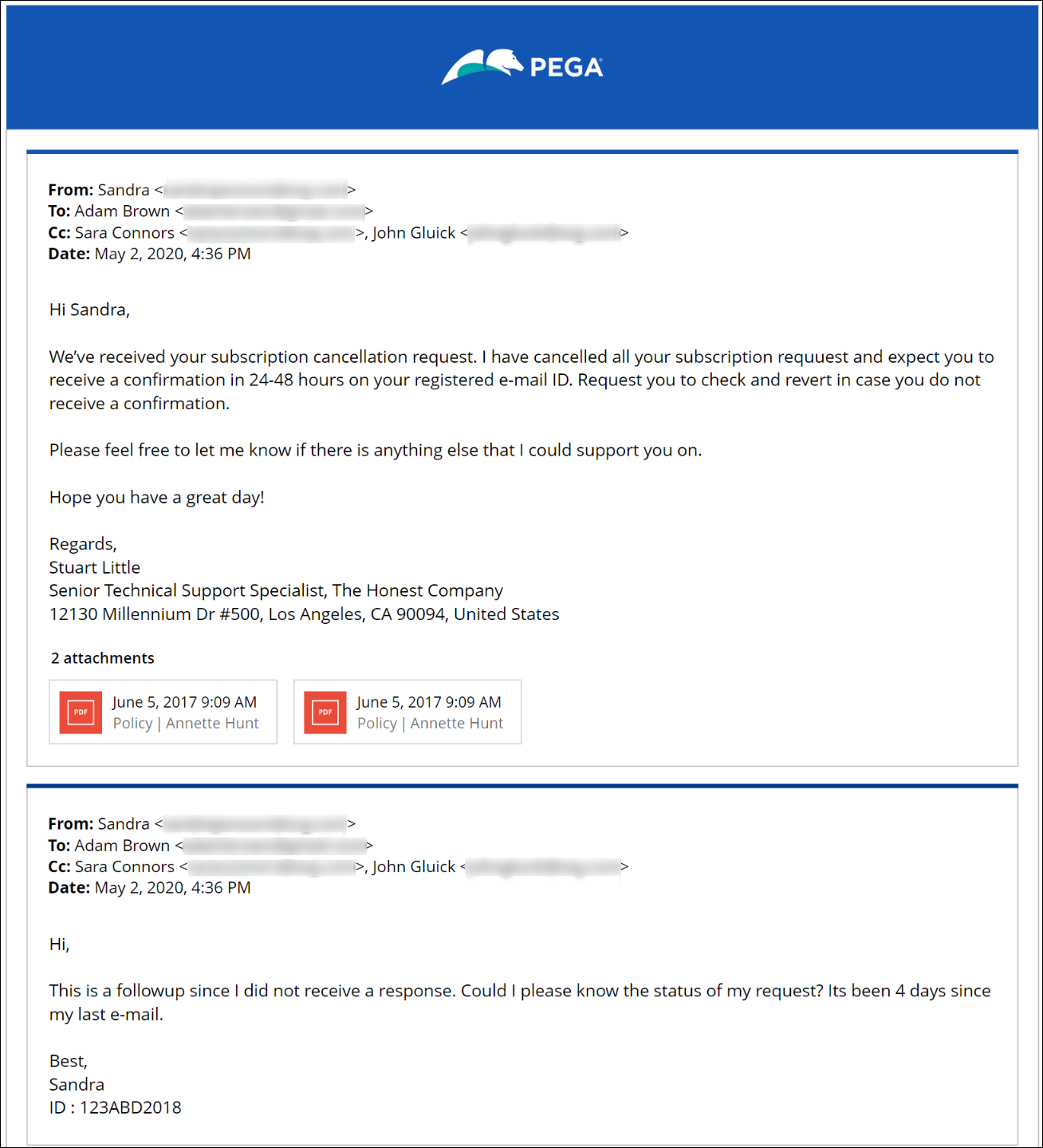 Cobalt outbound email template